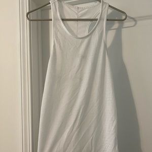 Zyia split back tank top - white